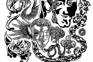 Zeus w kapturze lwa tattoo idea
