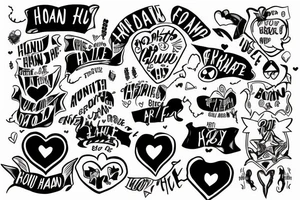 A heart on the run 
Keeps a hand on a gun 
You can't trust anyone tattoo idea