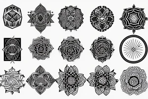 meditation and personal development tattoo idea