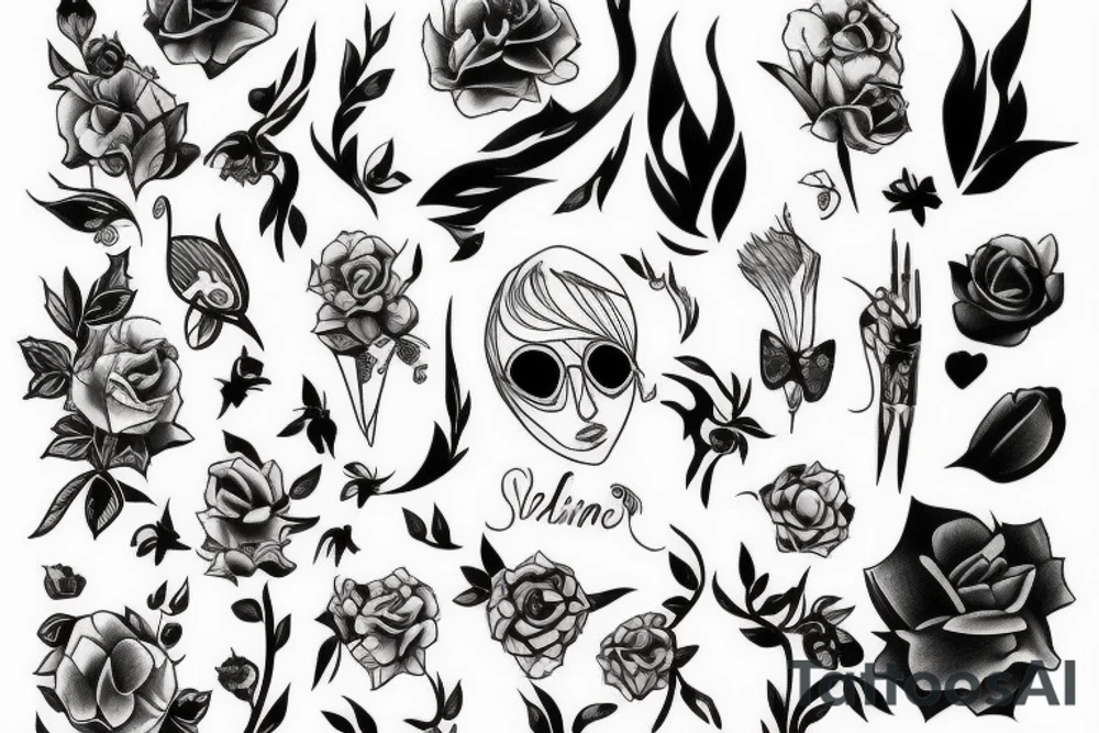 Archive raf simons style line work tattoo tattoo idea