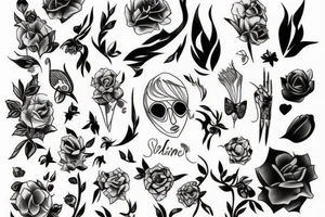 Archive raf simons style line work tattoo tattoo idea