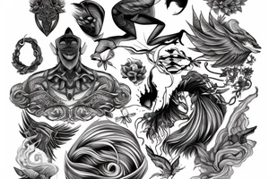 Storm and river tattoo idea