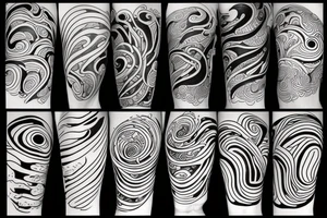 Storm and river tattoo idea