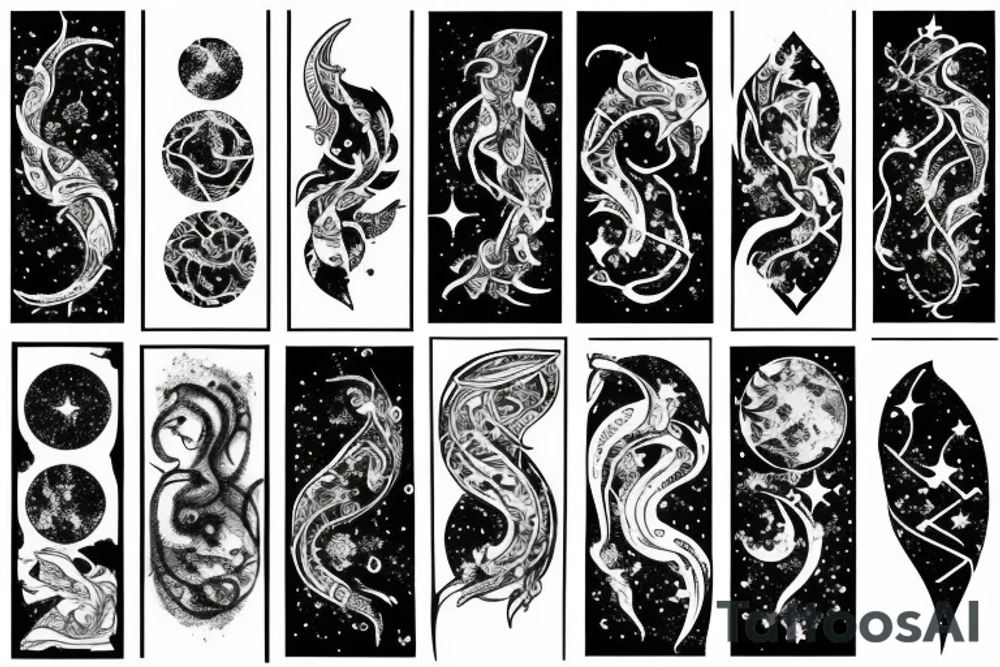 aries, space, constellations tattoo idea
