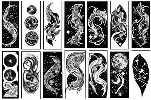 aries, space, constellations tattoo idea