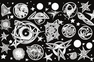 aries, space, constellations tattoo idea