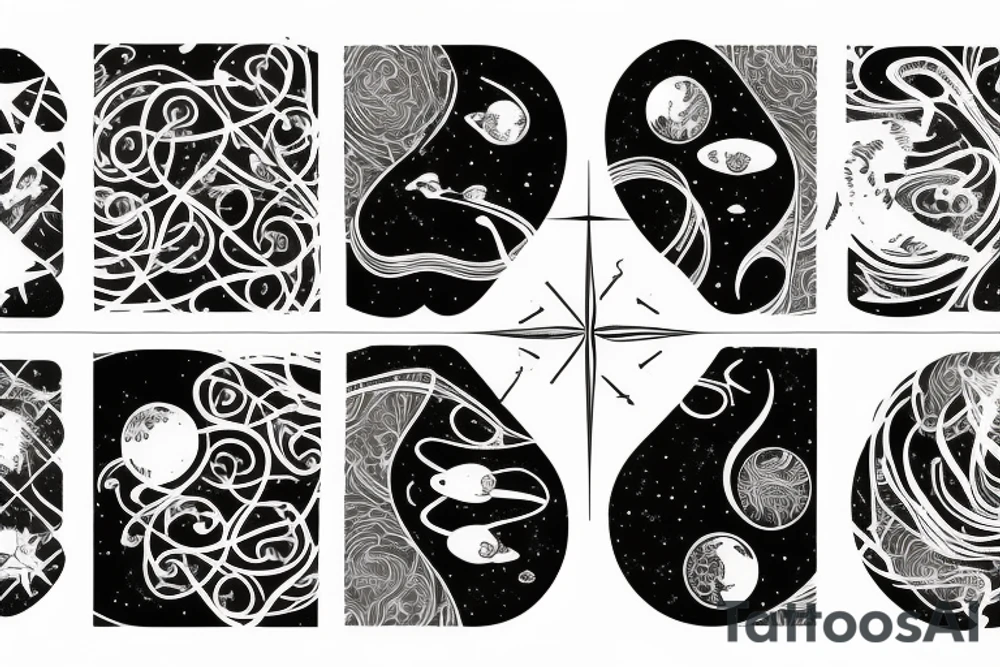 aries, space, constellations tattoo idea