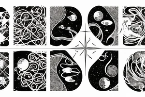 aries, space, constellations tattoo idea