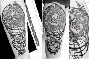 aries, space, constellations tattoo idea