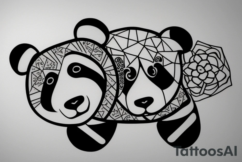 Panda tattoo idea