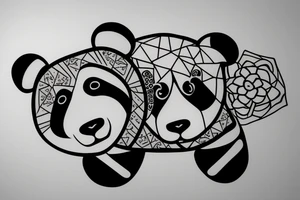 Panda tattoo idea
