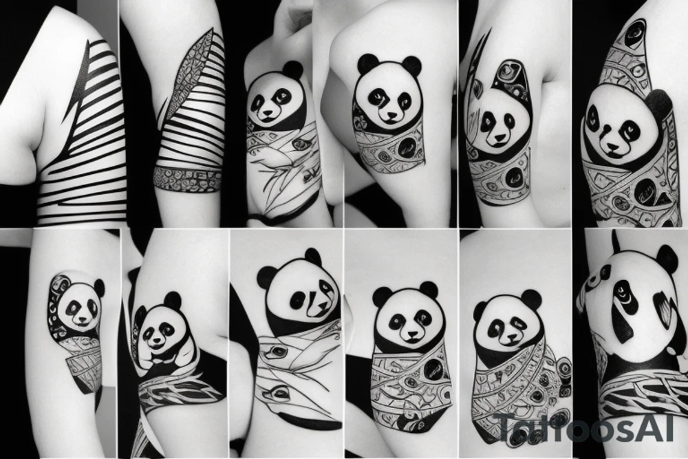 Panda tattoo idea