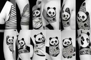 Panda tattoo idea