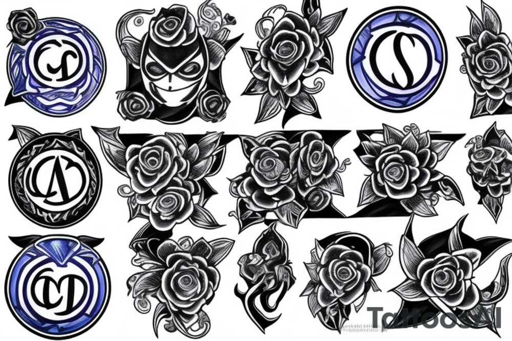 Blue lantern tattoo idea