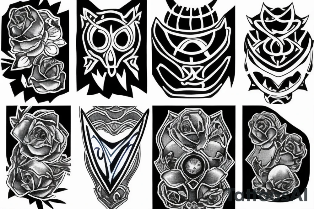 Blue lantern tattoo idea
