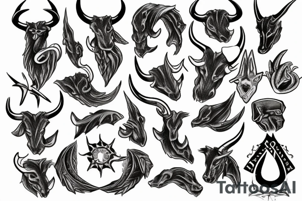 Horns tattoo idea