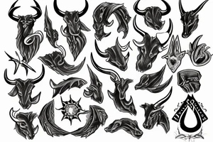 Horns tattoo idea