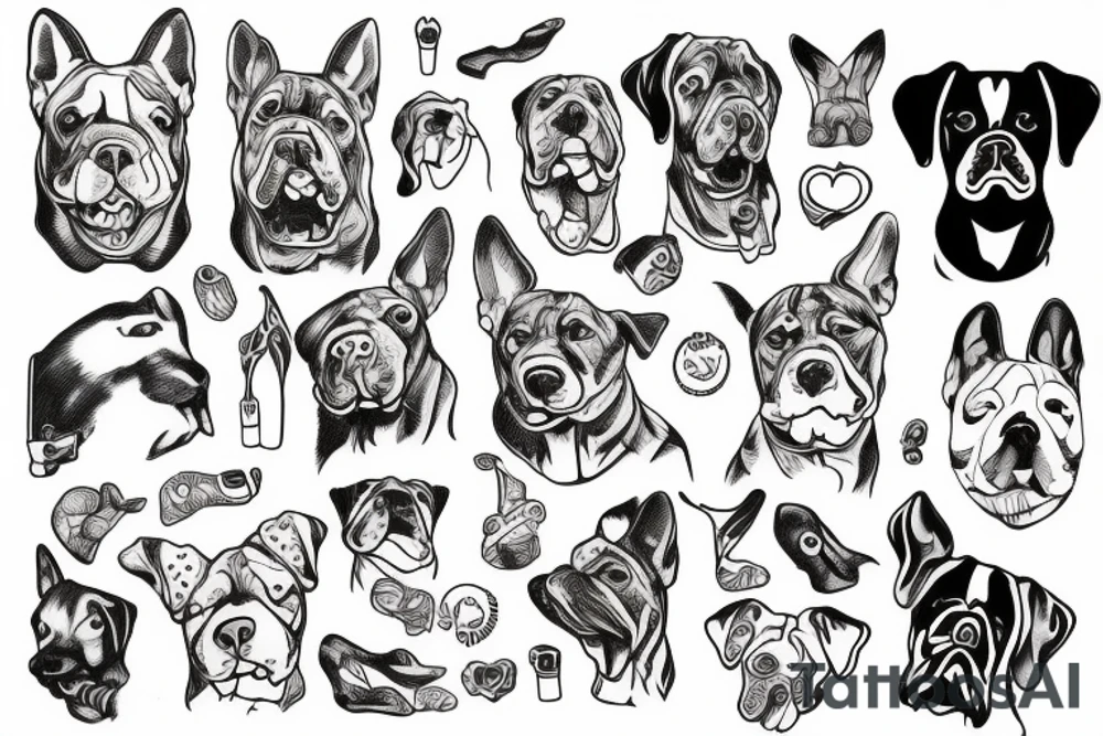 Dog mad tattoo idea