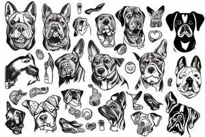 Dog mad tattoo idea