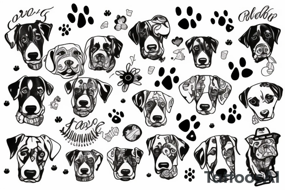 Dog mad tattoo idea
