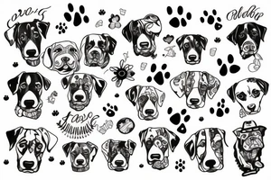 Dog mad tattoo idea