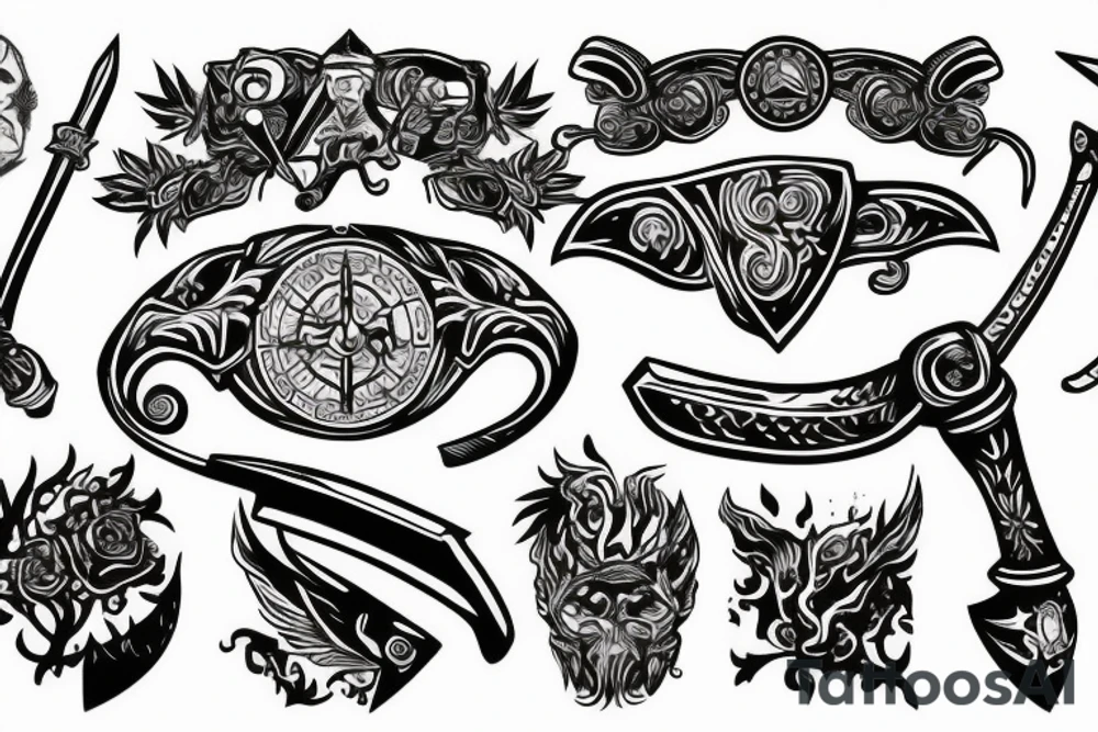 Slavic axe in hand tattoo idea