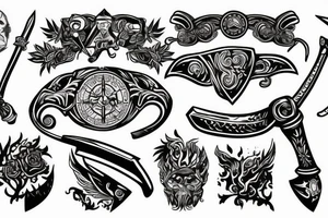 Slavic axe in hand tattoo idea