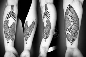 Slavic axe in hand tattoo idea