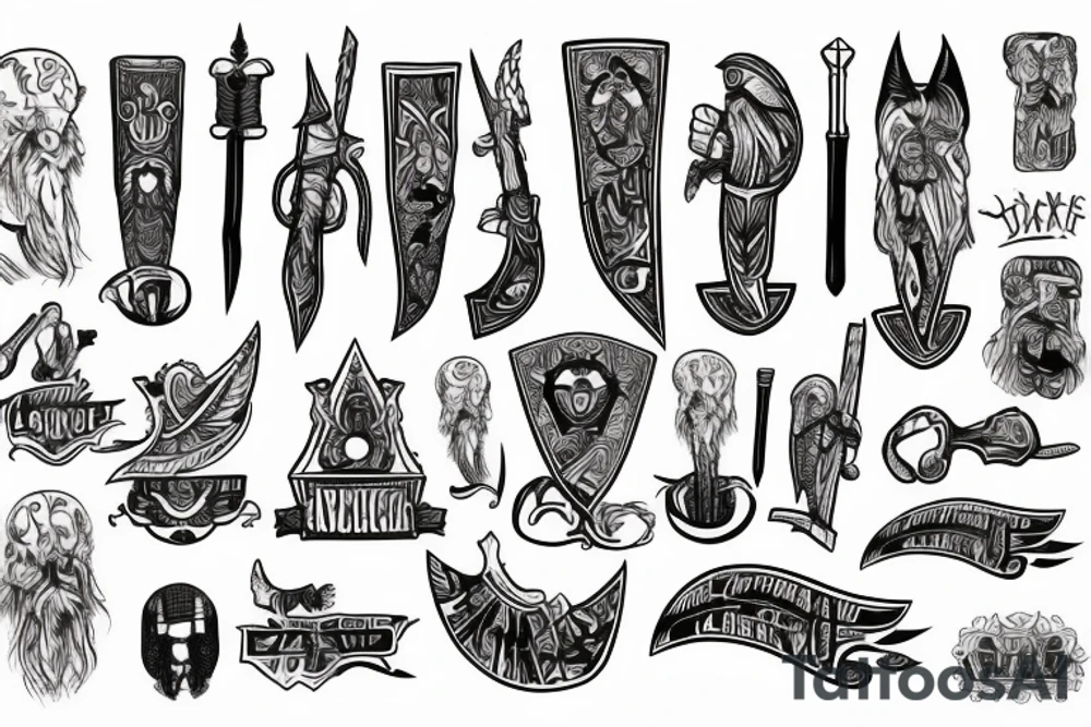 Slavic axe in hand tattoo idea