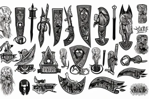 Slavic axe in hand tattoo idea