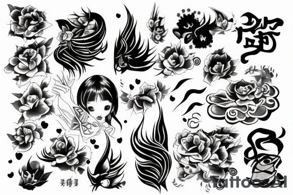 tattoo with 黃 tattoo idea