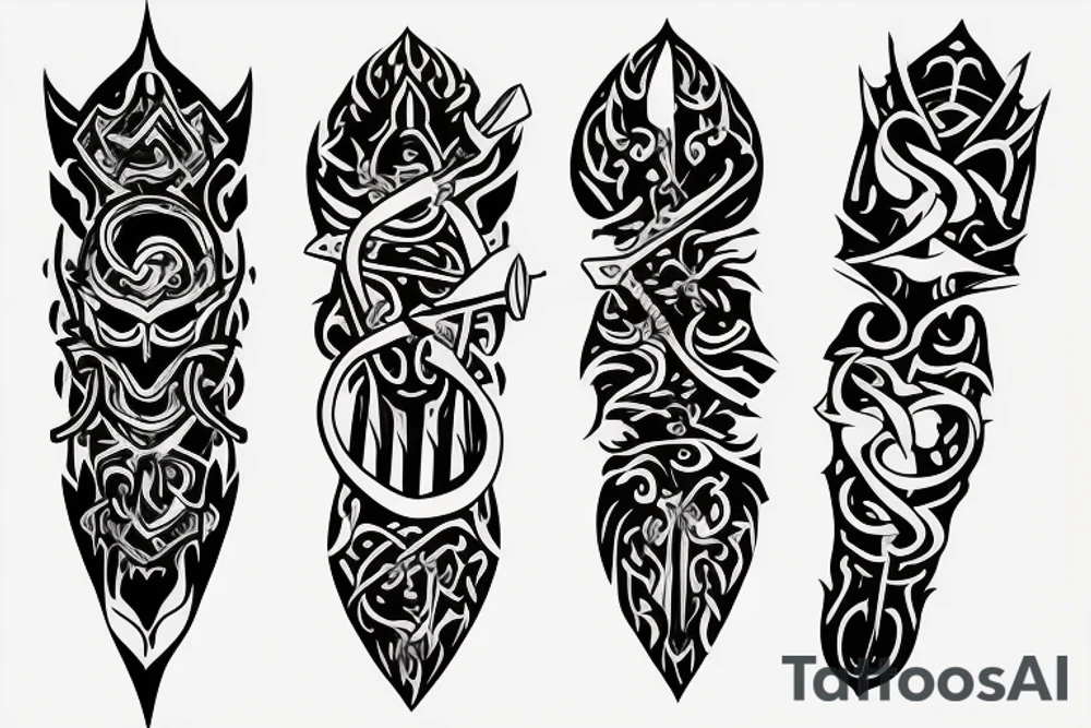 long sword tattoo idea