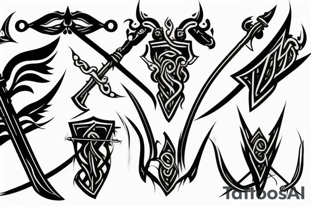 long sword tattoo idea
