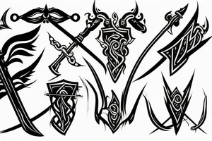 long sword tattoo idea