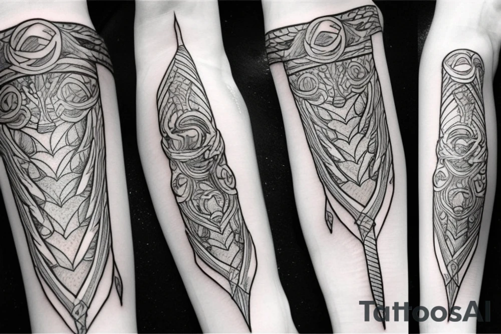 long sword tattoo idea