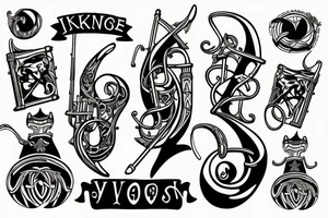 trombone Viking tattoo idea