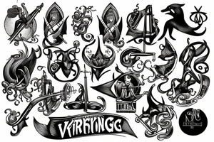 trombone Viking tattoo idea