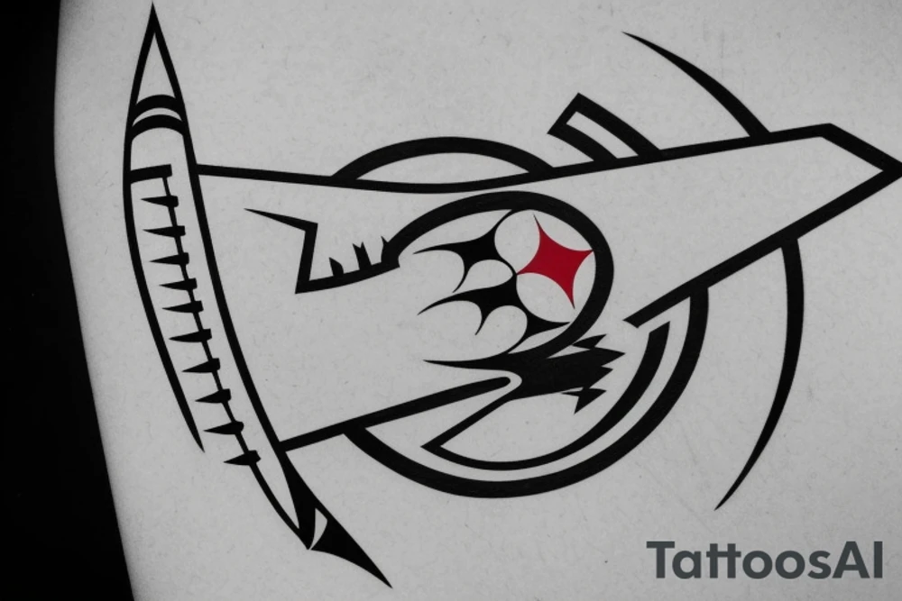 Steelers logo arrow tattoo idea