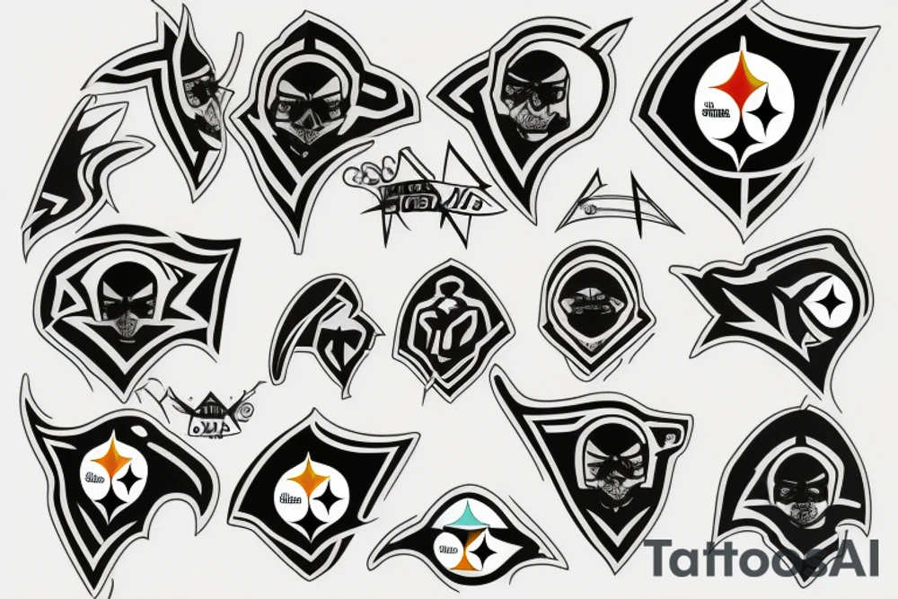 Steelers diamonds arrowhead tattoo idea