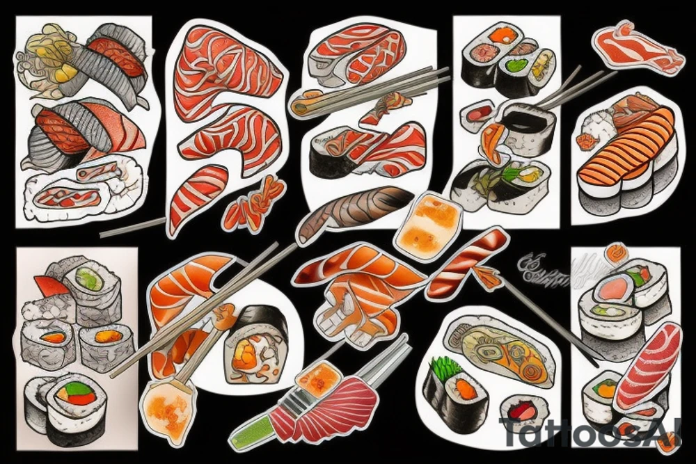Sushi master tattoo idea
