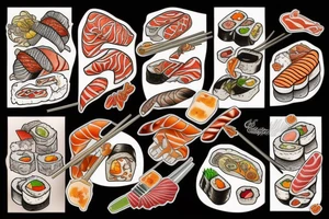 Sushi master tattoo idea