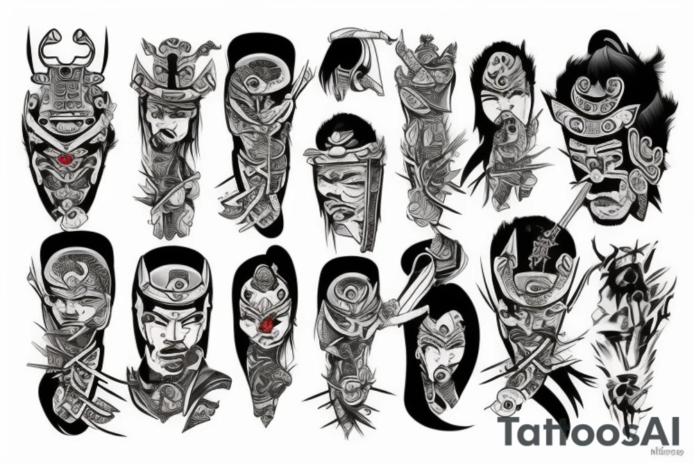 Samurai tattoo idea