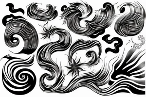 japanese wave design tattoo idea