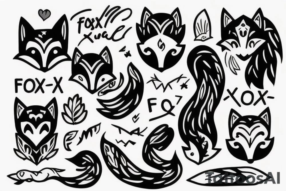 i wanna fox which represents a strong female and also very confident but also she is a mam one and very lovely too tattoo idea