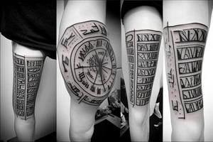 Roman numeric tattoo tattoo idea