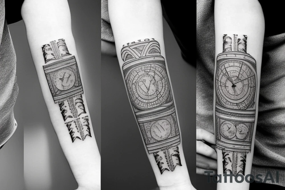 Roman numeric tattoo tattoo idea