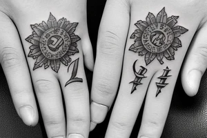 Roman numeric tattoo for ring finger tattoo idea
