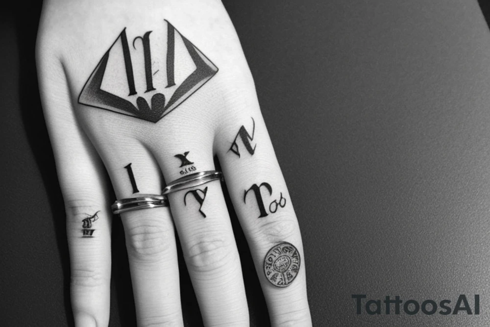 Roman numeric tattoo for ring finger tattoo idea