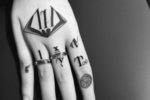 Roman numeric tattoo for ring finger tattoo idea