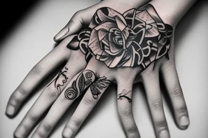 Wedding tattoo ring finger tattoo idea